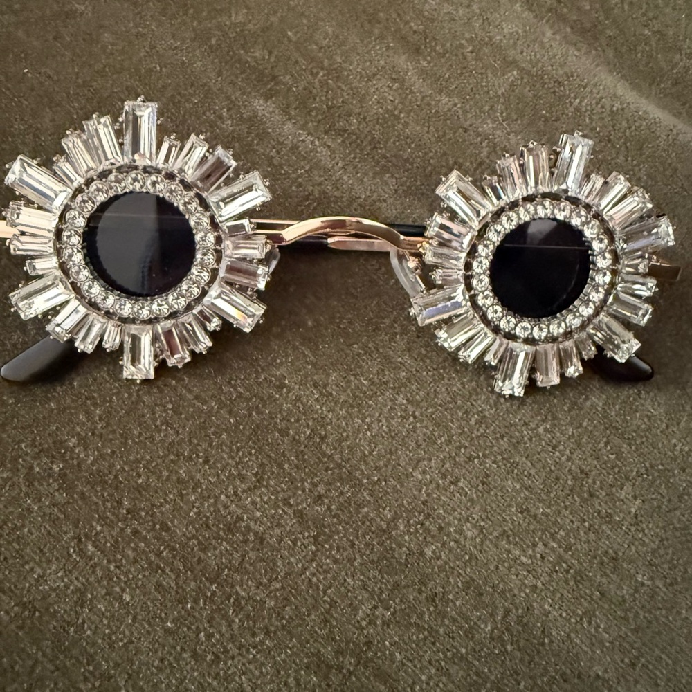 Crystal Embellished Sunglasses